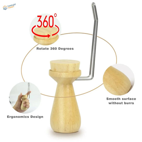 Ergonomic light wood handle for figure painting and scale modeling