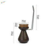 Dark brown wood handle with cork top for figure painting