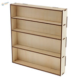 Light wooden paint glue bottle storage rack with 4 shelves