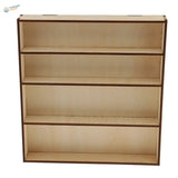 Minimalist wooden paint glue bottle storage rack with 5 plywood shelves