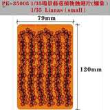 YAN Model 1/35 PE vines orange plate with black red vine pattern for scale modeling