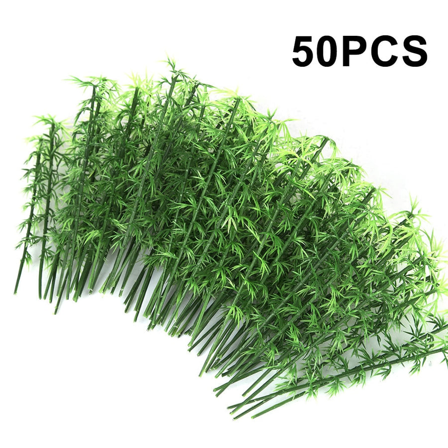 VILLCASE 1 Box Grass Basket Model Grass Clusters Model Miniature Vegetation  Groups Decoration Miniatures for Crafts Diorama Supplies 1/64 Diorama