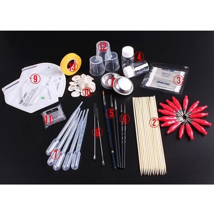 13 in 1 Painting Tools Set For Scale Modeling - Model Building Tool Sets
