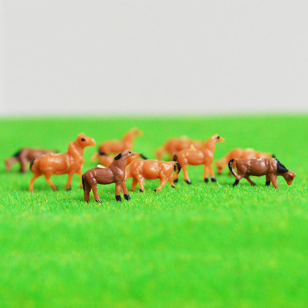 N Scale 1:150 Model Painted Miniature Horses