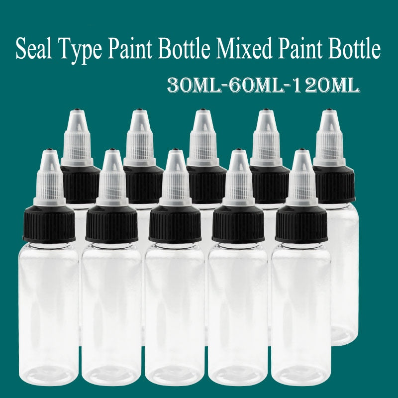 30 / 60 / 120 ml Paint Mixing Bottles With Mixing Steel Ball