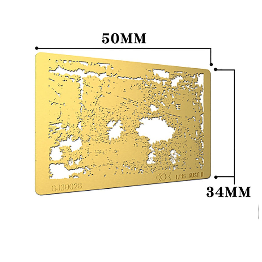 Pochoirs de rouille et de corrosion pour vieillissement de modèles