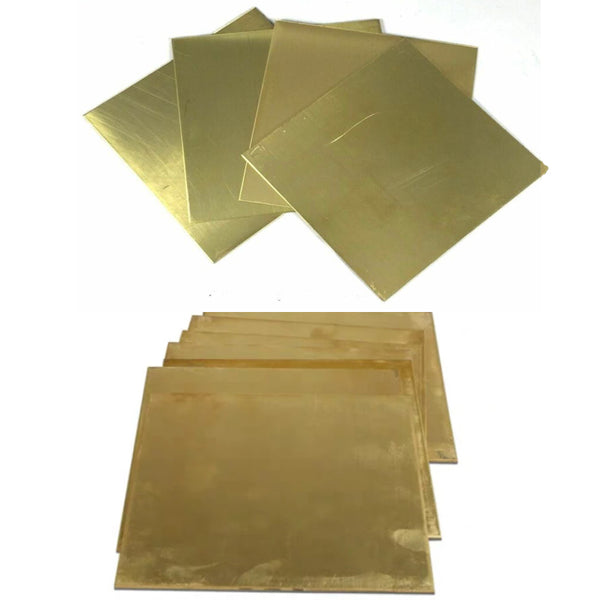 100 x 100mm H62 Brass Sheet (0.5~2mm thick)