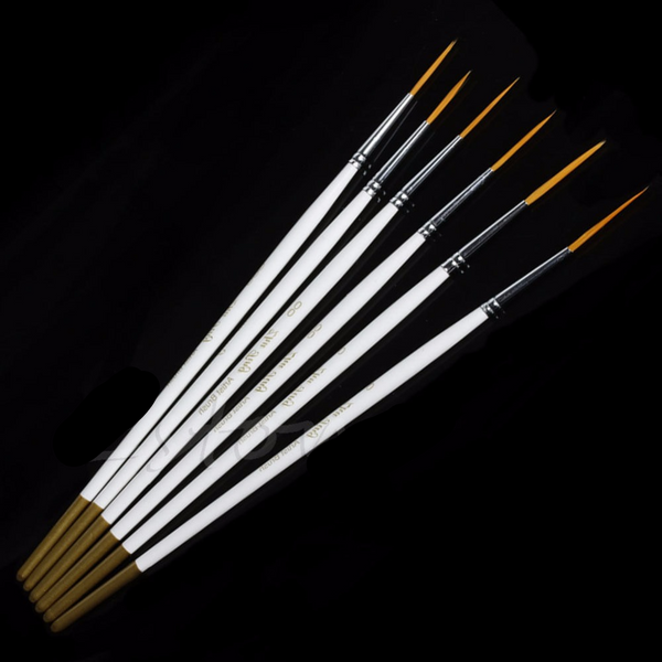 6pcs Ultra-fine Liner Nylon Brushes