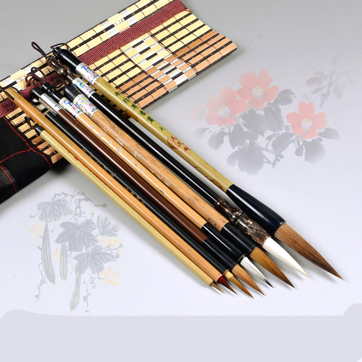 Set of 8 Varied Chinese Traditional Brushes – HobbyistHaven