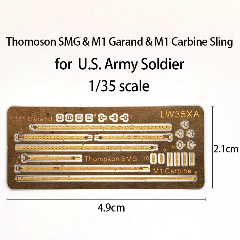 1/35 Photoetch Set Of U.S. Army Weapon Straps