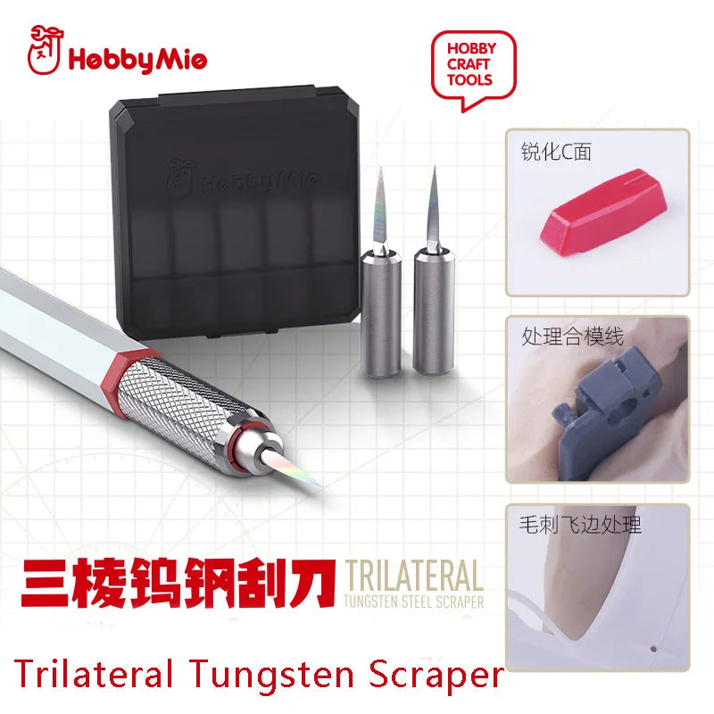 Raspador de Acero de Tungsteno Triangular