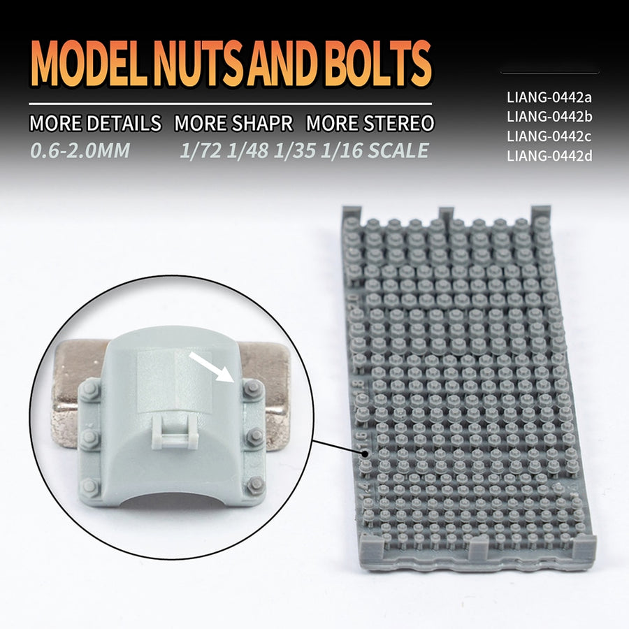 Rivets imprimés en 3D pour modèles réduits et Gunplas