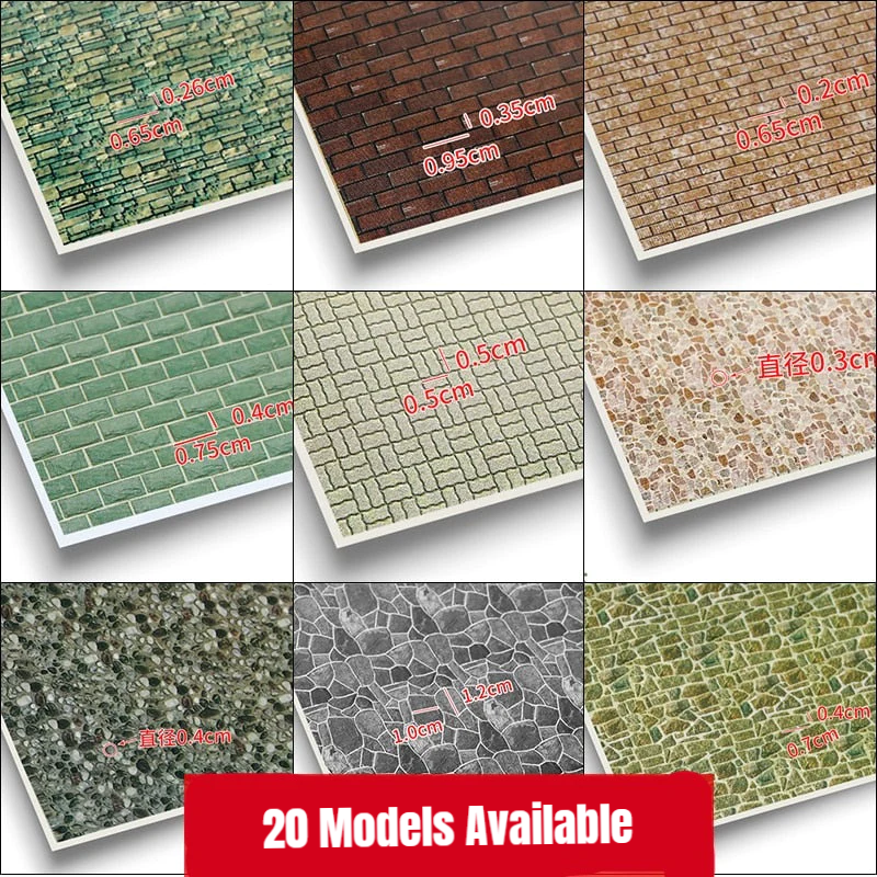 Réplicas de suelo adhesivas de 280x420mm (20 modelos disponibles)
