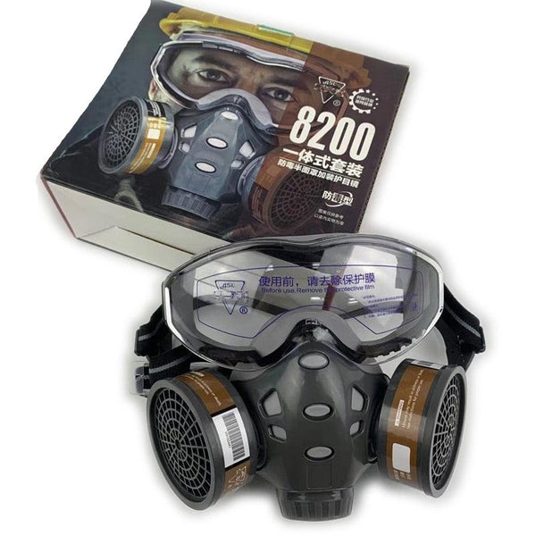 Semi/Full Face Dust Mask With Safety Glasses