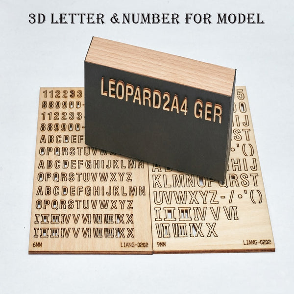 3D Letters And Numbers For Dioramas