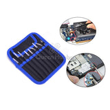 Set de 9 pcs Pinzas de Precisión Antiestáticas de Acero Inoxidable