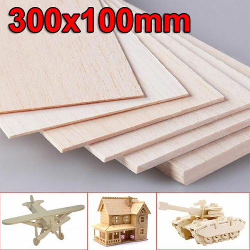5/10pcs 1mm~8mm Hojas de Madera de Balsa